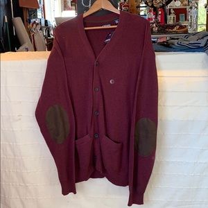 Chaps Grandpa sweater. Burgundy NWT